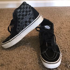 Vans high top checkerboard